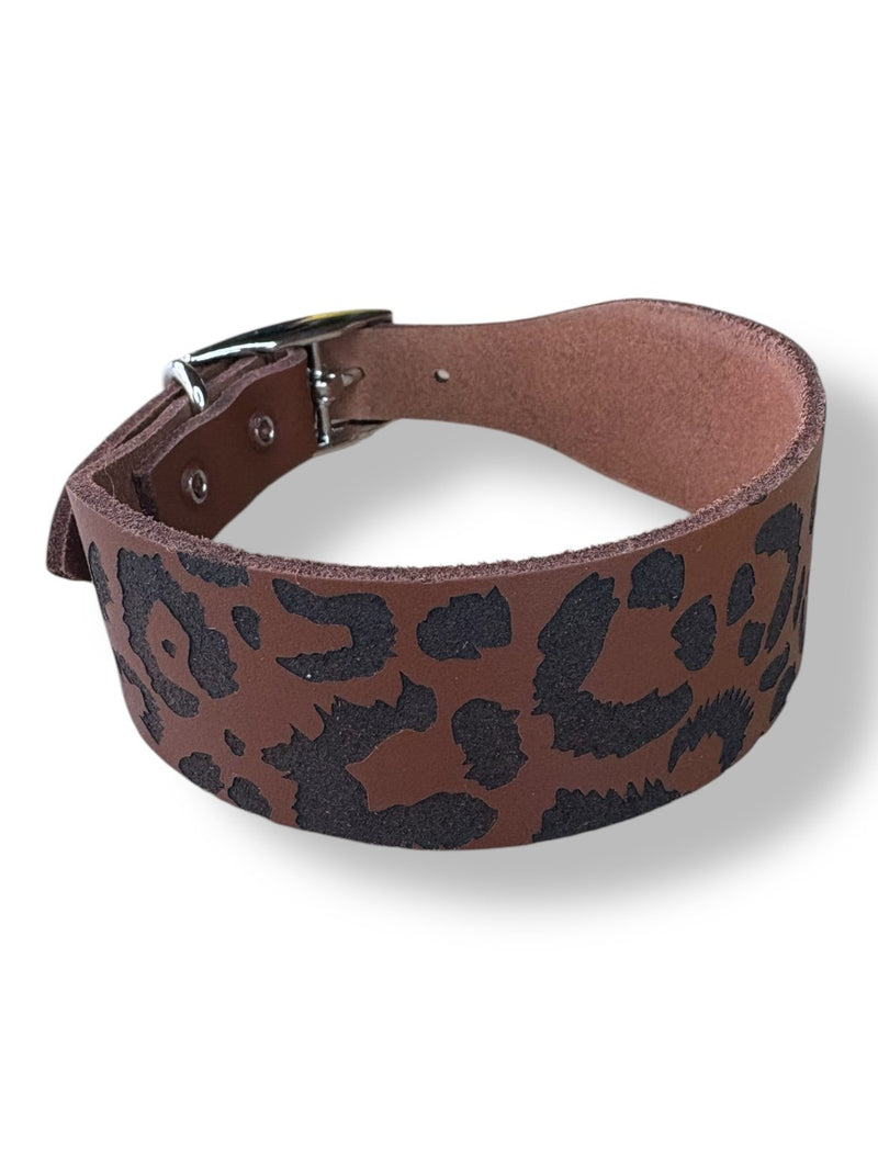 Load image into Gallery viewer, Leather Collar - Leopard
