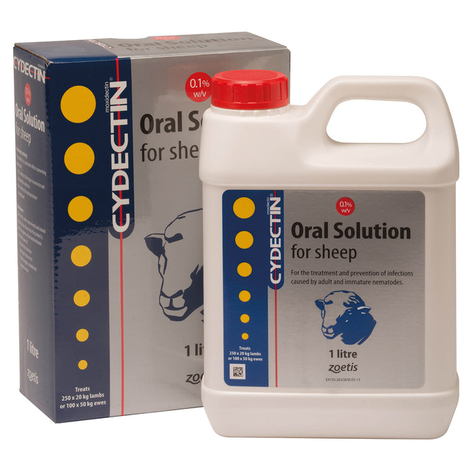 Zoetis Cydectin 0.1% W/V Oral Solution For Sheep