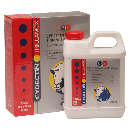 Zoetis Cydectin Triclamox 1 Mg/Ml + 50 Mg/Ml Oral Solution