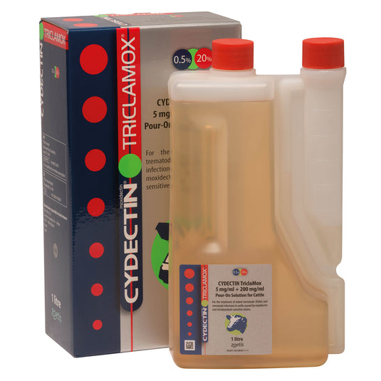 Zoetis Cydectin Triclamox 5 Mg/Ml + 200 Mg/Ml Pour On Solution