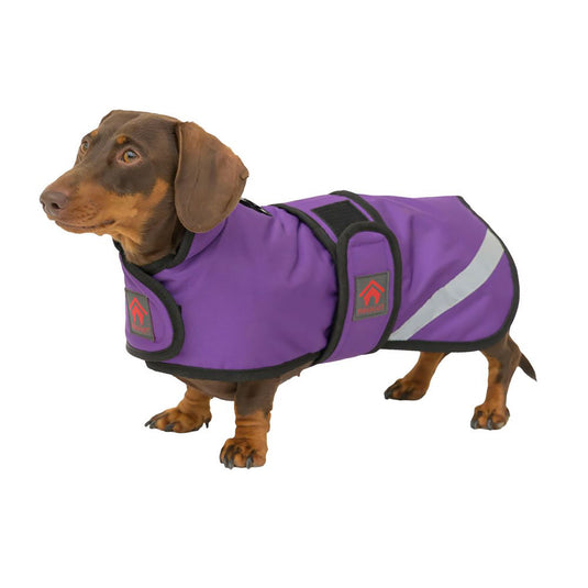 Firefoot Outdoor Dachshund Coat With Fleecy Lining Navy