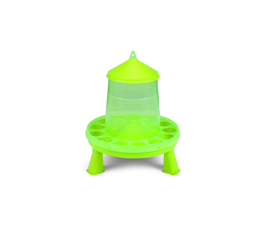 Gaun Poultry Feeder Plastic C/W Legs Green