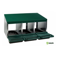 Gaun Plastic Tray For Laying Nest 3 Compartments