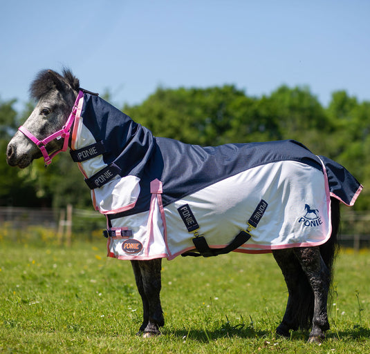 Gallop Ponie Turnout Fly Rug Combo Navy