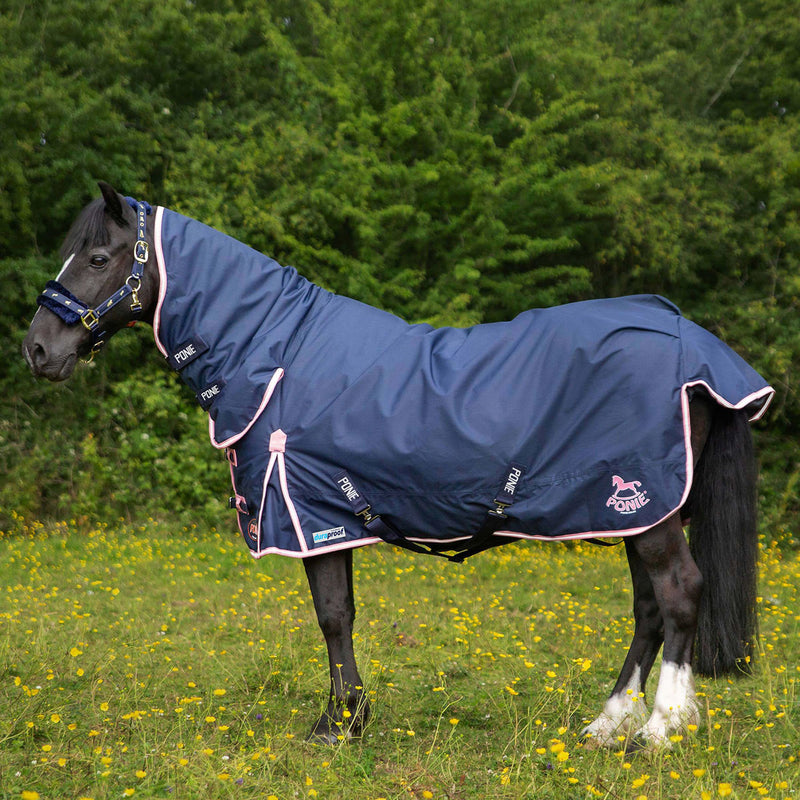 Load image into Gallery viewer, Gallop Ponie Duraproof 50 G Turnout Combo Navy
