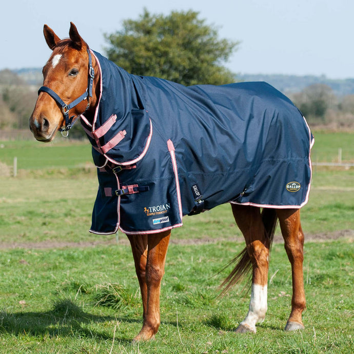Gallop Trojan Duraproof 50 G Turnout Combo Navy