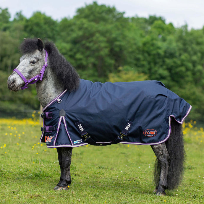Gallop Ponie Duraproof 5 Point Std Lightweight Turnout Navy