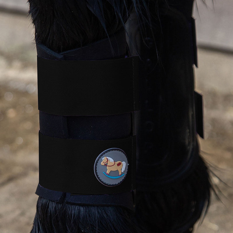 Load image into Gallery viewer, Gallop Ponie Gp Brushing Boots Black
