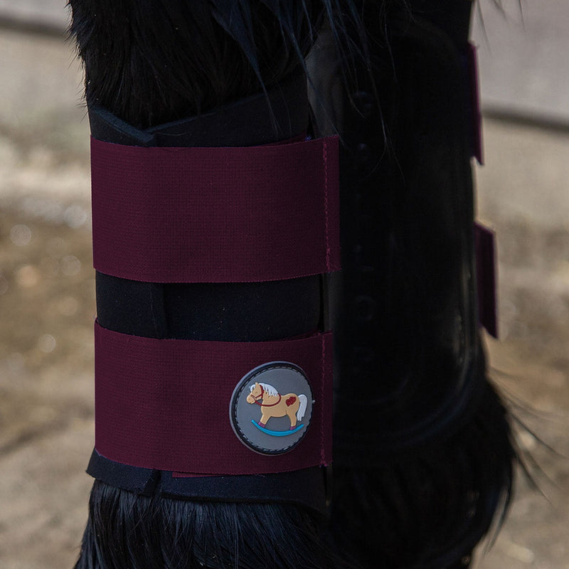 Load image into Gallery viewer, Gallop Ponie Gp Brushing Boots Burgundy
