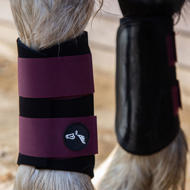 Load image into Gallery viewer, Gallop Gp Brushing Boots Burgundy
