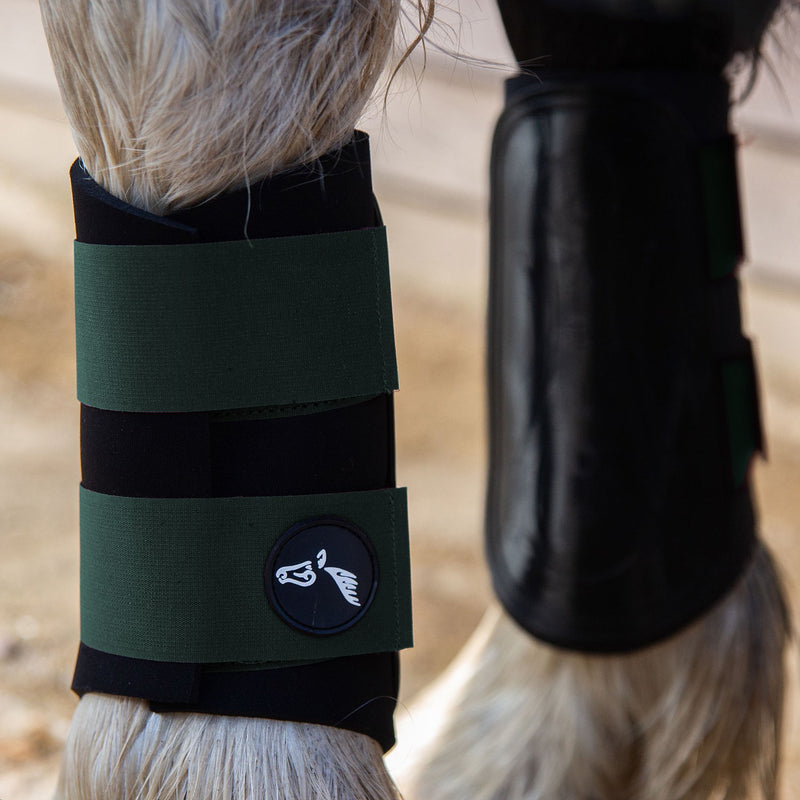 Load image into Gallery viewer, Gallop Gp Brushing Boots Green
