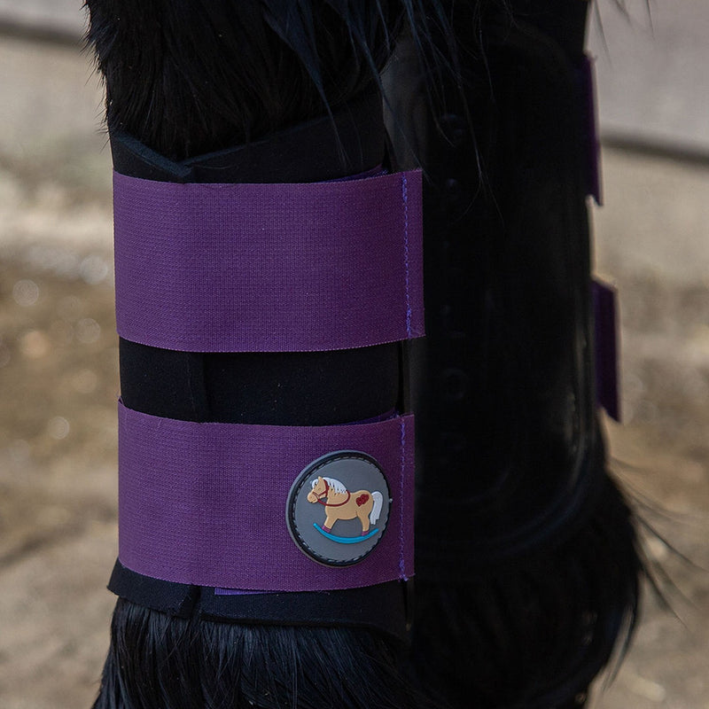 Load image into Gallery viewer, Gallop Ponie Gp Brushing Boots Purple
