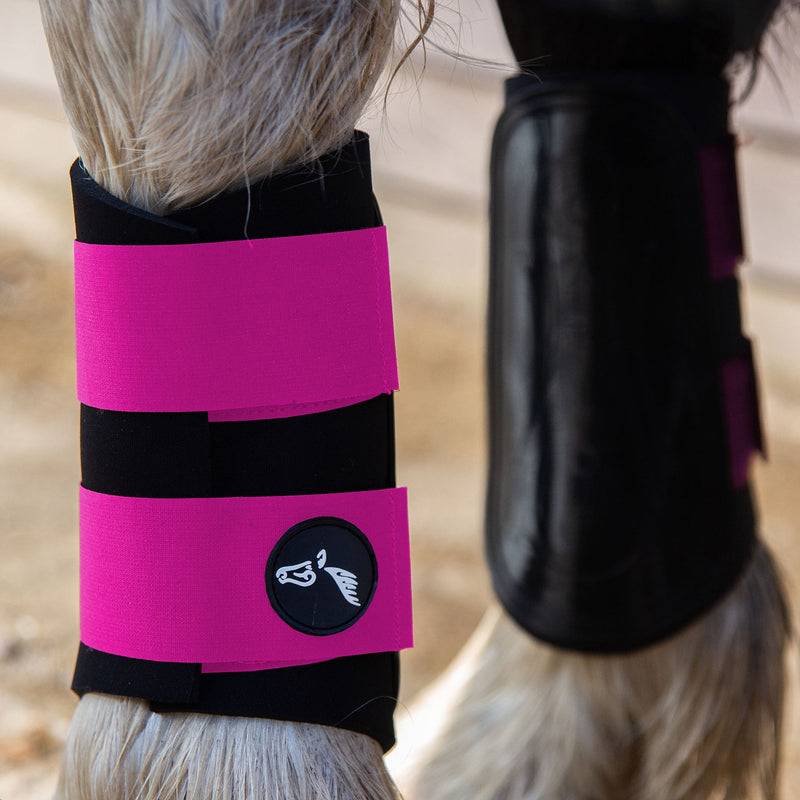Load image into Gallery viewer, Gallop Gp Brushing Boots Fuchsia
