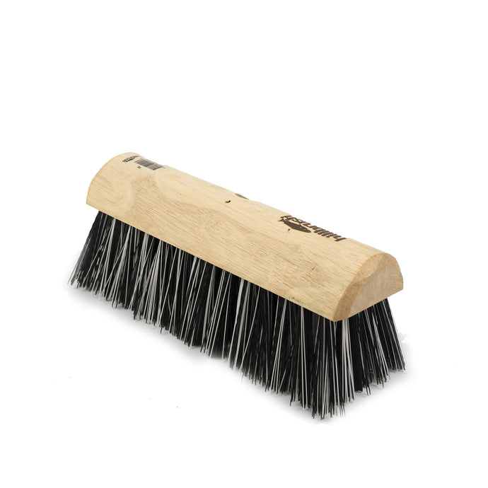 Hillbrush Trade Yard Broom Head Stiff Polyprop Black/White