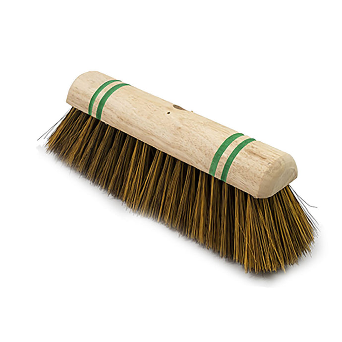 Hillbrush Trade Sweeping Broom Head Soft Recycled Pet Brown