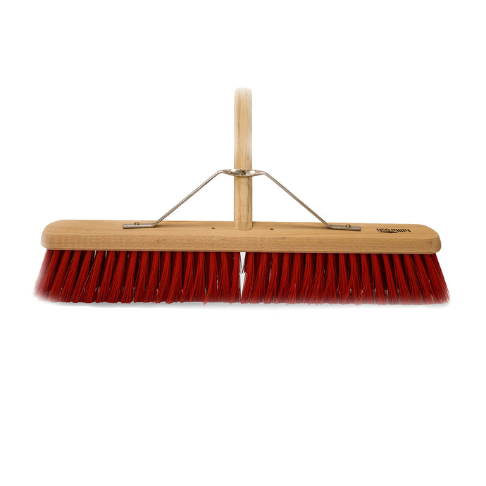 Hillbrush Trade Platform Broom Medium Pvc Red With Handle