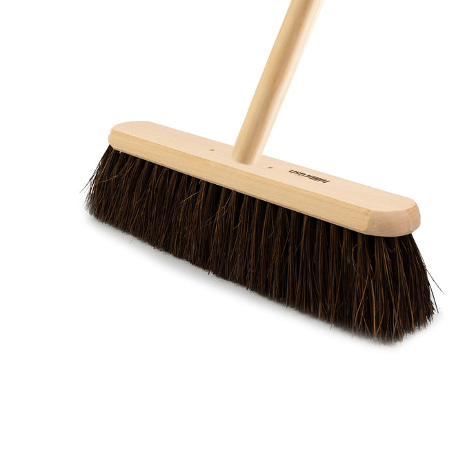 Hillbrush Trade Platform Broom Medium Bahia Mix With Handle