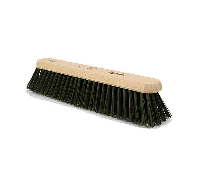Hillbrush Trade Platform Broom Head Extra Stiff Pvc Green