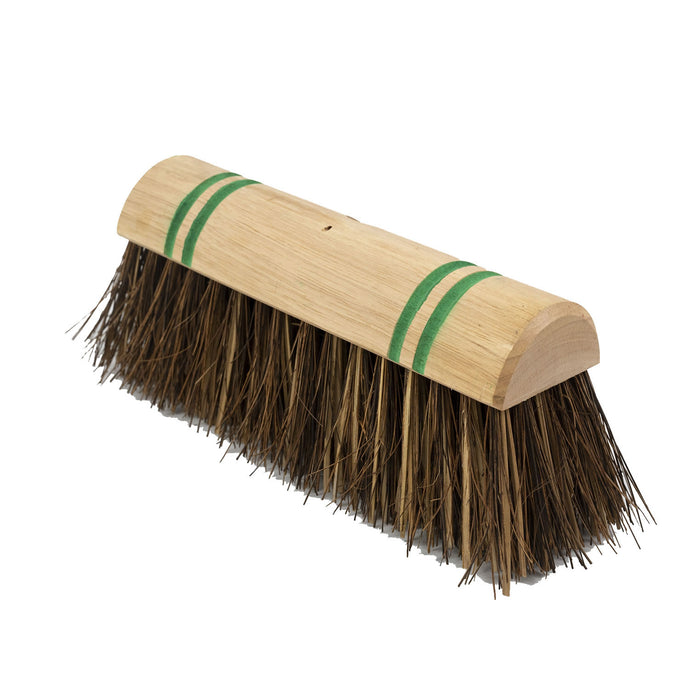 Hillbrush Trade Yard Broom Head Stiff Bassine/Cane
