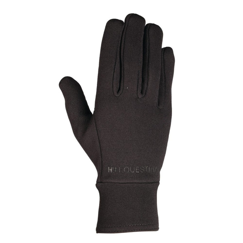 Load image into Gallery viewer, Hy Equestrian Ultra Grip Neoprene Fleece Gloves Black
