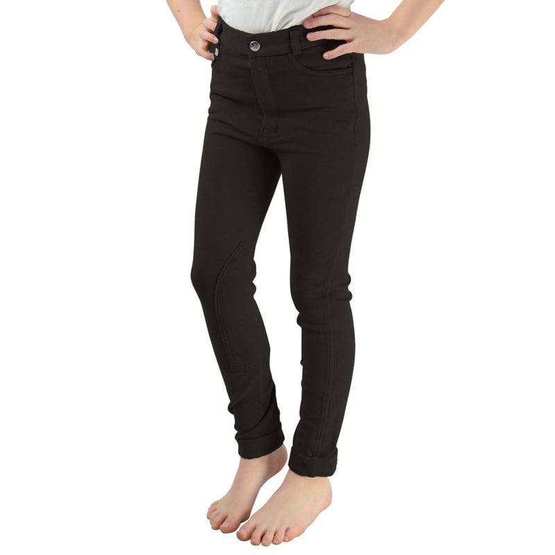 Load image into Gallery viewer, Hy Equestrian Burton Jodhpurs Child Black

