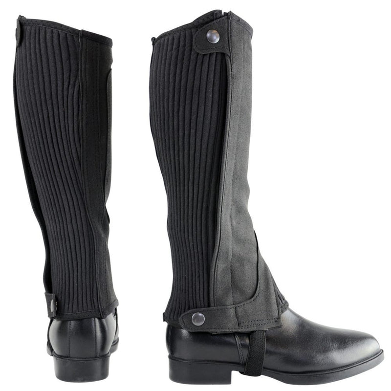 Load image into Gallery viewer, Hy Equestrian Amara Half Chaps Adult Black
