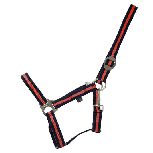 Hy Equestrian Duo Headcollar Navy/Red