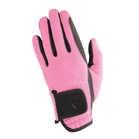 Hy Equestrian Every Day Two Tone Riding Gloves Child Blk/Pk