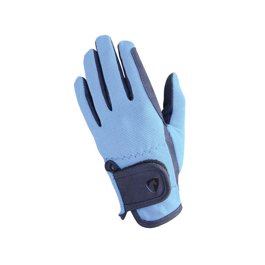 Hy Equestrian Every Day Two Tone Riding Gloves Child Nvy/Blu