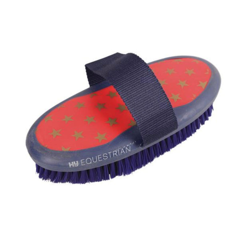 Load image into Gallery viewer, Progroom Star Easy Grip Body Brush By Hy Equestrian
