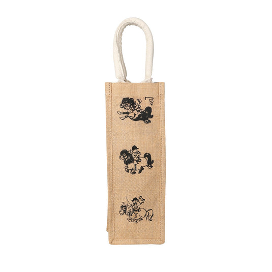 Hy Equestrian Thelwell Hessian Bottle Bag