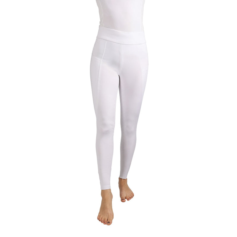 Load image into Gallery viewer, Hy Equestrian Melton Riding Tights Adult White
