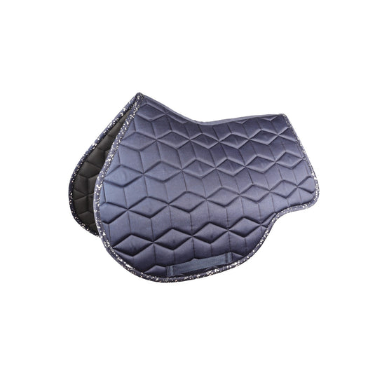 Hy Equestrian Elevate Allure Saddle Pad Navy/Grey