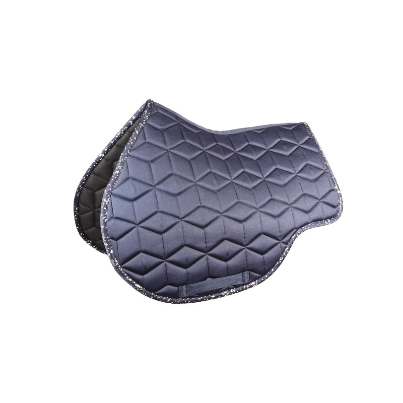 Load image into Gallery viewer, Hy Equestrian Elevate Allure Saddle Pad Navy/Grey
