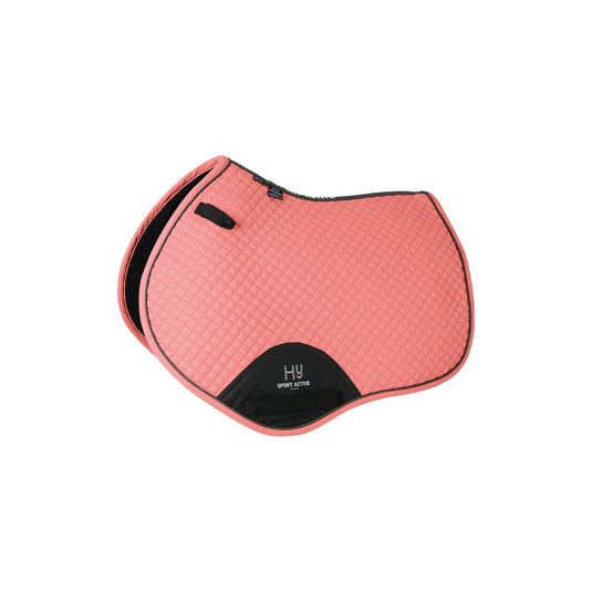 Hy Sport Active Close Contact Saddle Pad Coral Rose