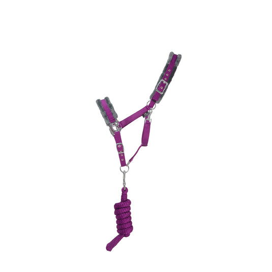 Hy Sport Active Headcollar & Lead Rope Amethyst Purple