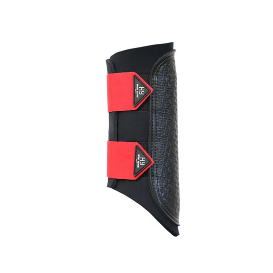Hy Sport Active Brushing Boots Rosette Red
