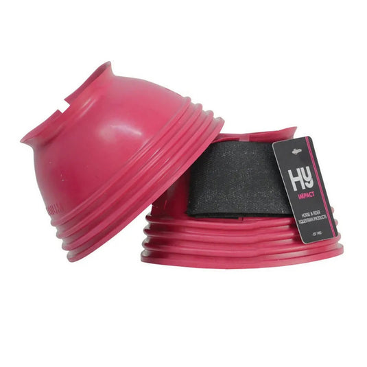 Hy Equestrian Ringed Over Reach Boots Pink