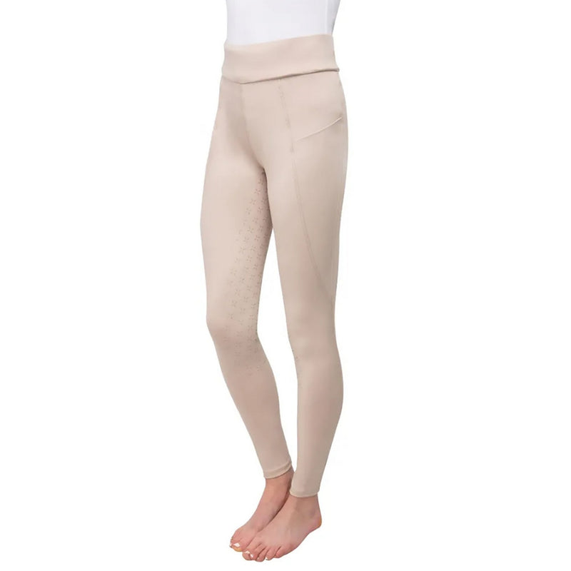 Load image into Gallery viewer, Hy Equestrian Melton Riding Tights Child Beige
