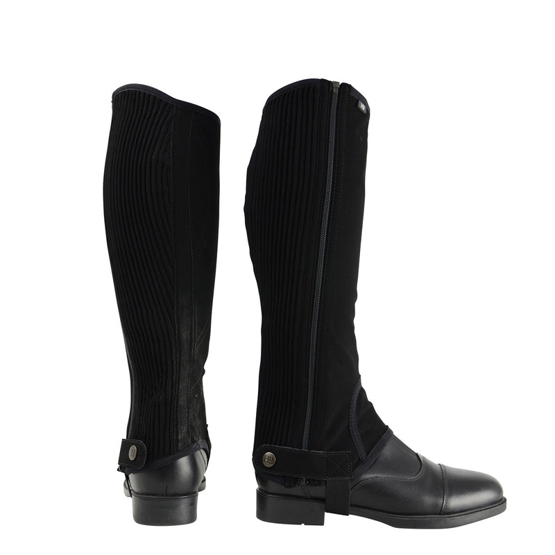 Load image into Gallery viewer, Hy Equestrian Synthetic Nubuck Chaps Child Black
