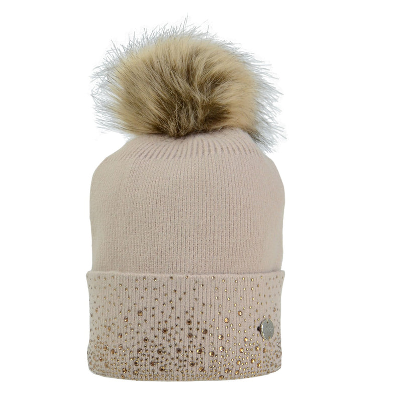 Load image into Gallery viewer, Hy Equestrian Alaska Diamante Bobble Hat
