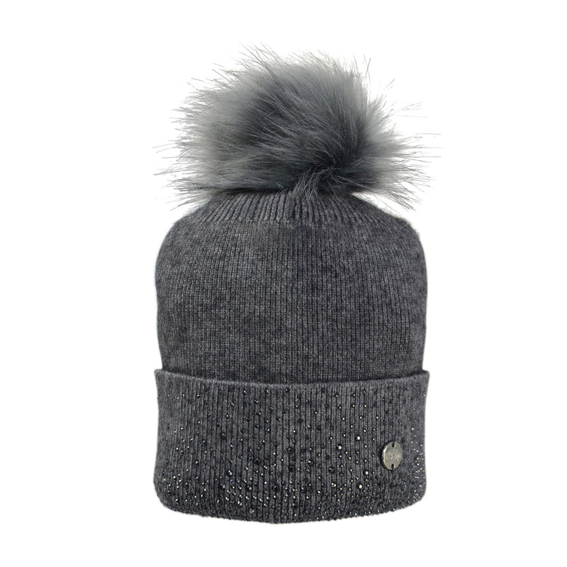 Load image into Gallery viewer, Hy Equestrian Alaska Diamante Bobble Hat
