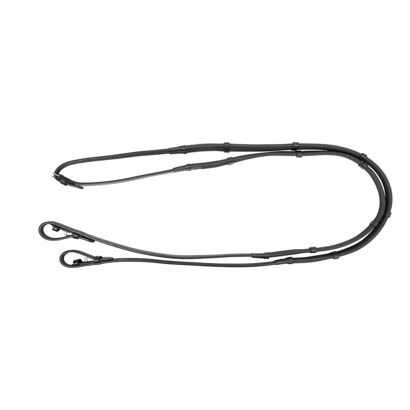 Load image into Gallery viewer, Propresicce Softy Grip Rubber Reins/Stoppers Black
