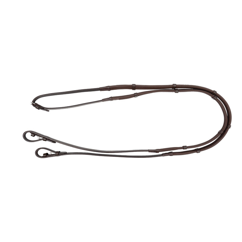 Load image into Gallery viewer, Propresicce Softy Grip Rubber Reins/Stoppers Brown
