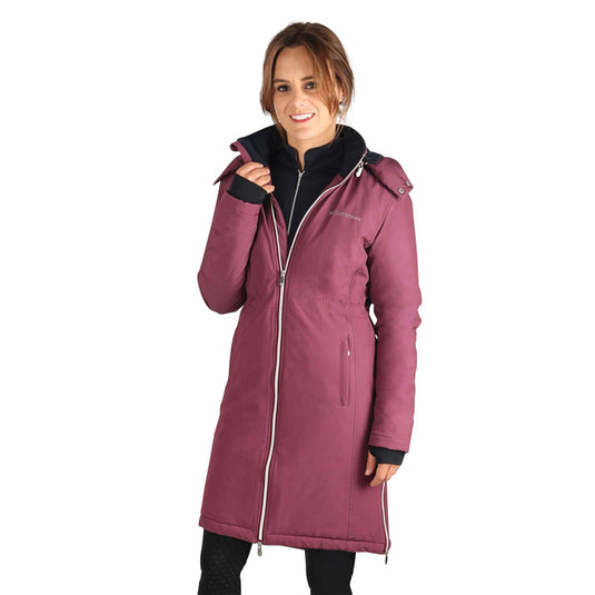Elevate Guard Waterproof Coat By Hu Equestrian Fig/Navy