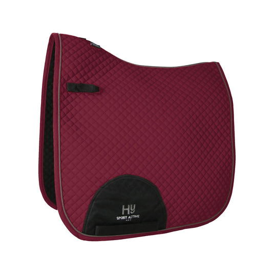 Hy Sport Active Dressage Saddle Pad Vivid Merlot