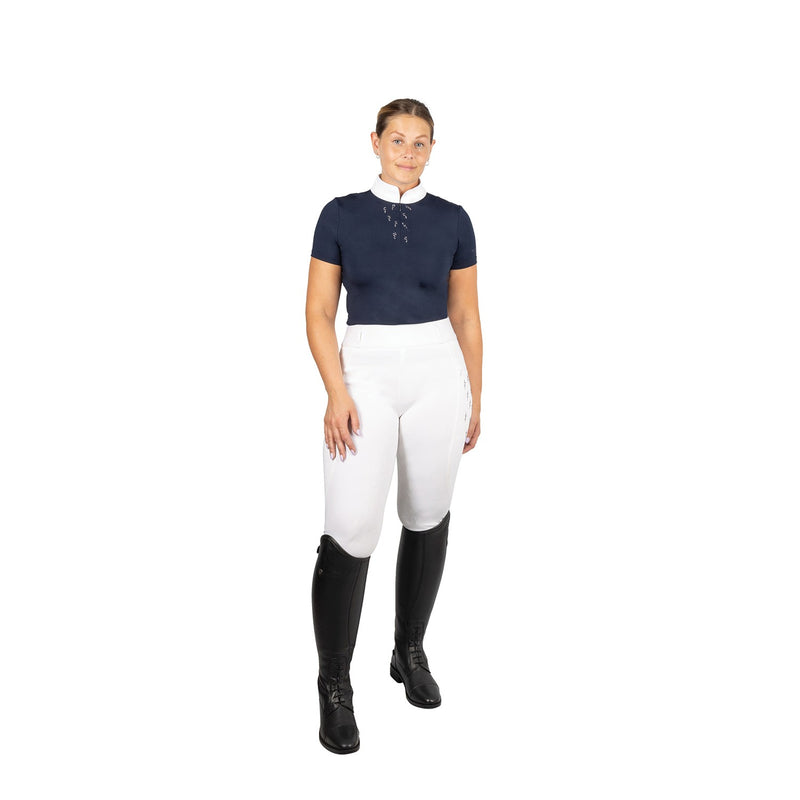 Load image into Gallery viewer, Hy Equestrian Roka Riding Tights White
