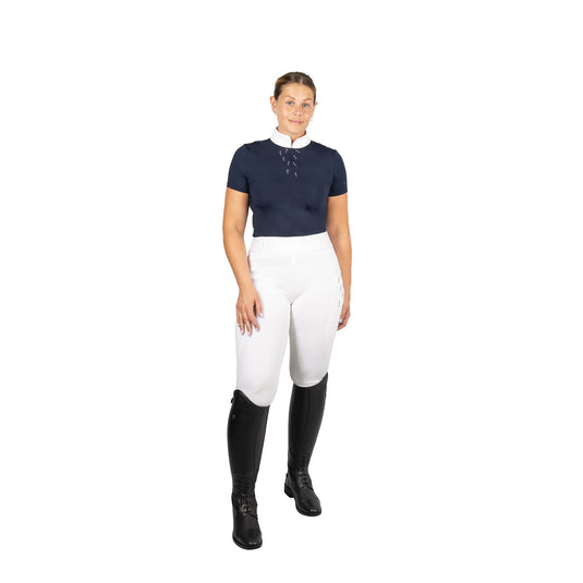 Hy Equestrian Roka Riding Tights White