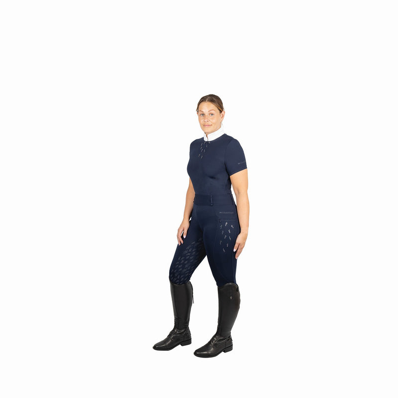 Load image into Gallery viewer, Hy Equestrian Roka Riding Tights Navy
