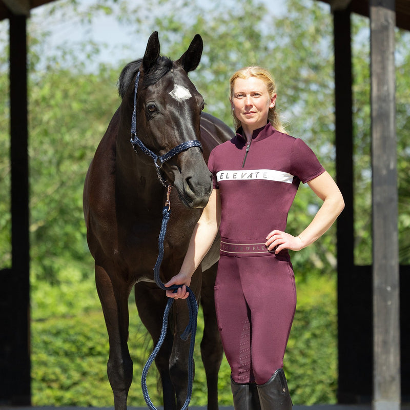 Load image into Gallery viewer, Hy Equestrian Elevate Style Sport Shirt Berry
